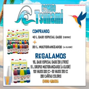 PROMOCION COMBO TSUNAMI granizados oasis